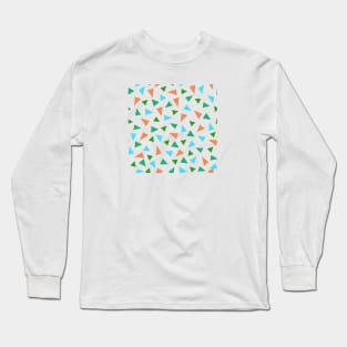 Colored triangles, geometric shapes. Long Sleeve T-Shirt